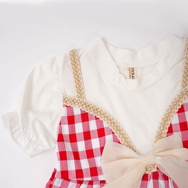 Red White Chekker Frock