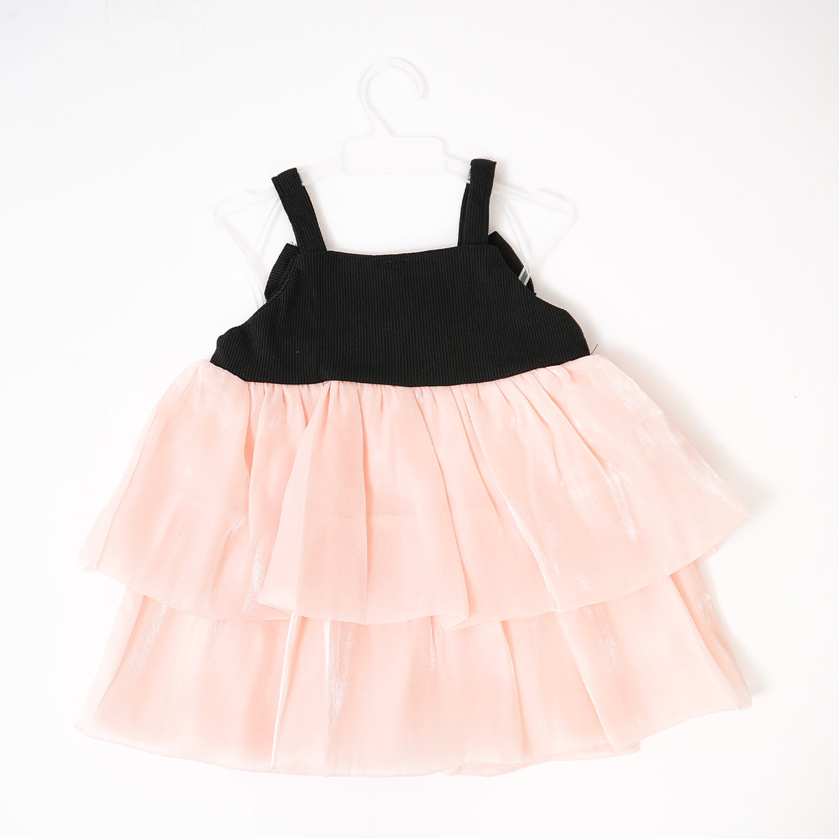 Black Bow Peach Love Frock