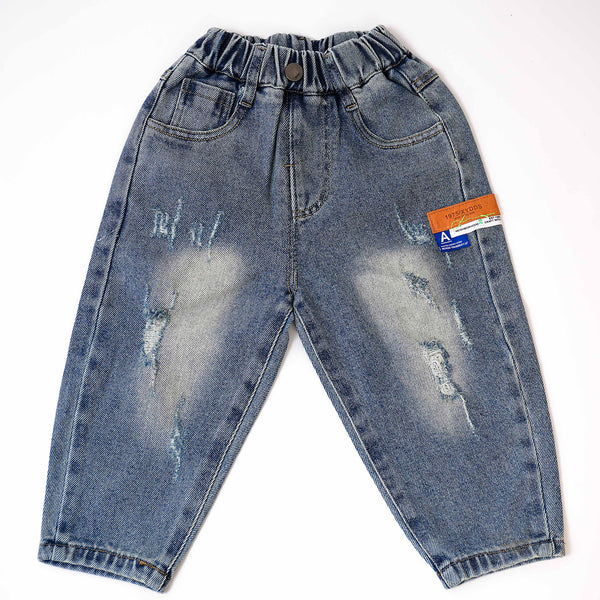 Unisex Monkeywash rugged pattern denim