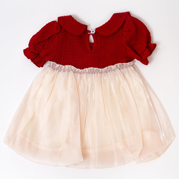 Teddy Bow Red Frock