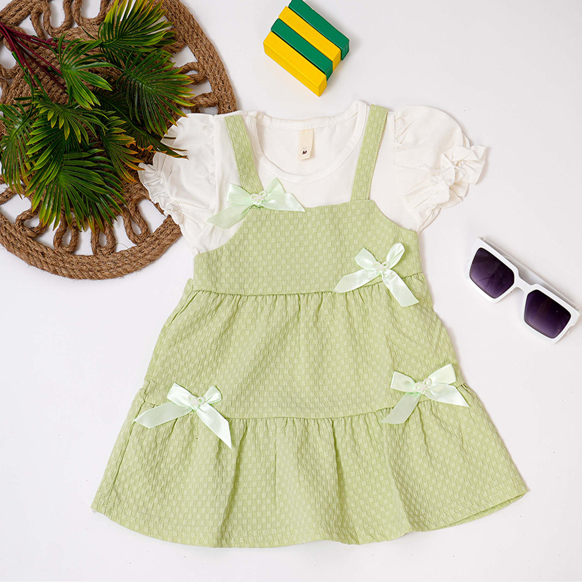 Gracy green Bowy Frock