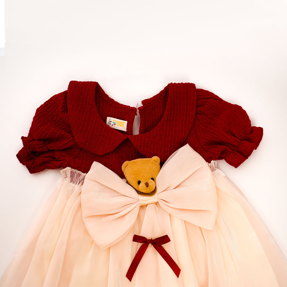 Teddy Bow Red Frock