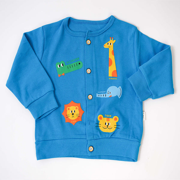 Animal Themed Denim Boys Three Pcs Set