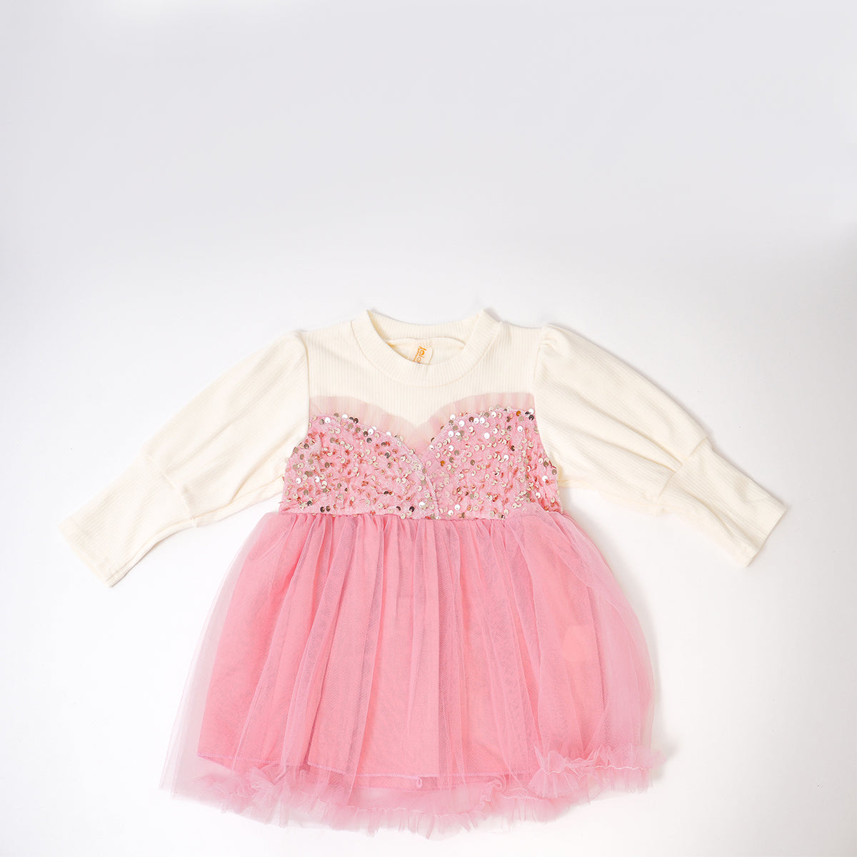 Pink Sequence Party Frock