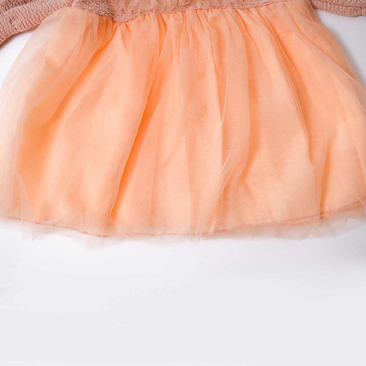 Peachy Flower Party Frock